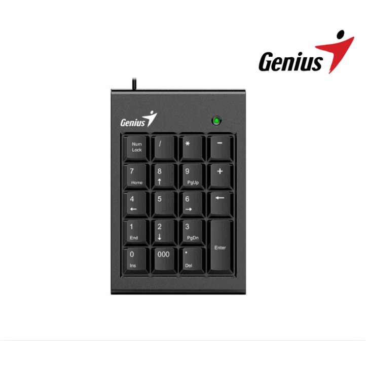 GENIUS (แป้นพิมพ์ตัวเลข) รุ่น NUM PAD-110BK PORT USB ปรับระดับได้ รับประกันศูนย์1ปี