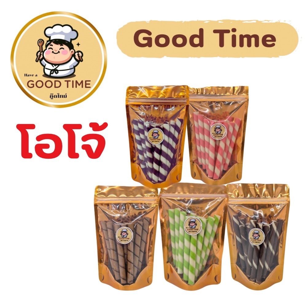 ขนม โอโจ้ สติ๊ก รวมรสต่างๆ น้ำหนัก 90 กรัม by GoodTime ขนม ของว่าง ของทานเล่น ทานคู่กับชา กาแฟ