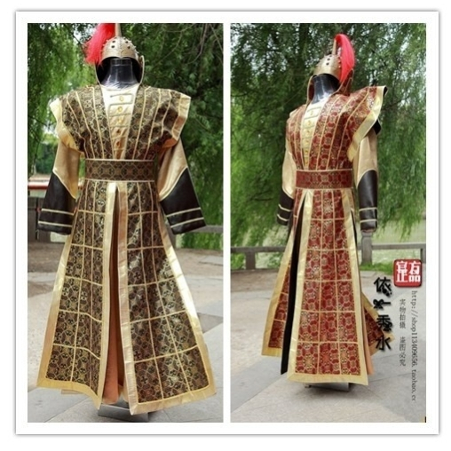 ชุดจีนโบราณ ชุดแม่ทัพ ชาย เฉพาะหมวกและเกราะ (พร้อมส่งจากไทย)