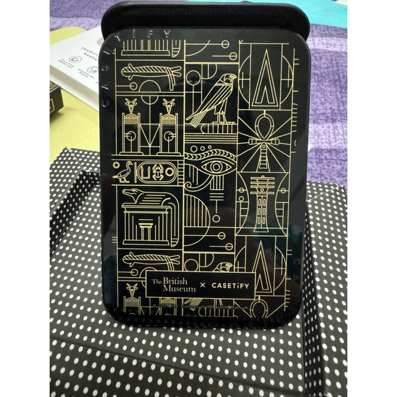 Ancient Egypt Pattern Snappy Cardholder Stand#Snappy ช่องใส่บัตรแบบกระจกมีขาตั้งรองรับ MagSafe#Caset