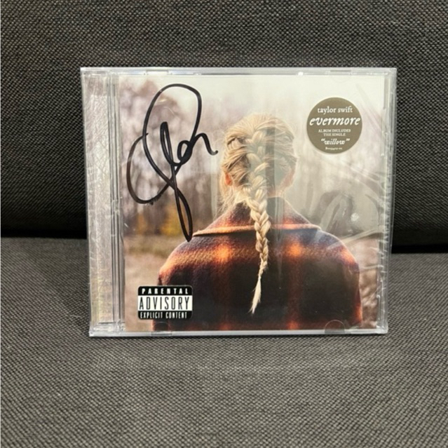 (ซีลพร้อมส่ง) Taylor swift - evermore signed cd