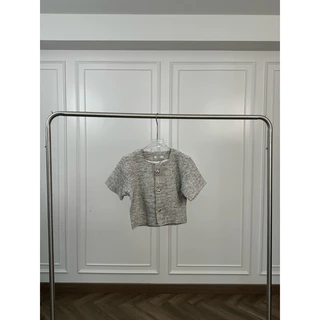 เสื้อทวิตรุ่น Coraa Top เสื้อคลุม ผ้าทวิต กระดุมโบว์