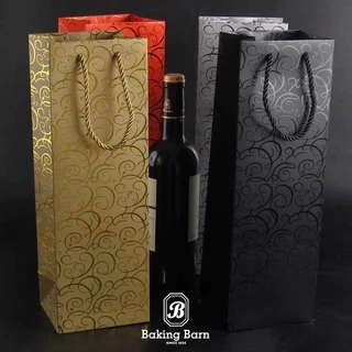 Baking Barn Wine bag (10 ชิ้น/แพ็ค) ถุงขวดไวน์ ทรงยาว ถุงใส่ของ ถุงใส่ขวดไวน์