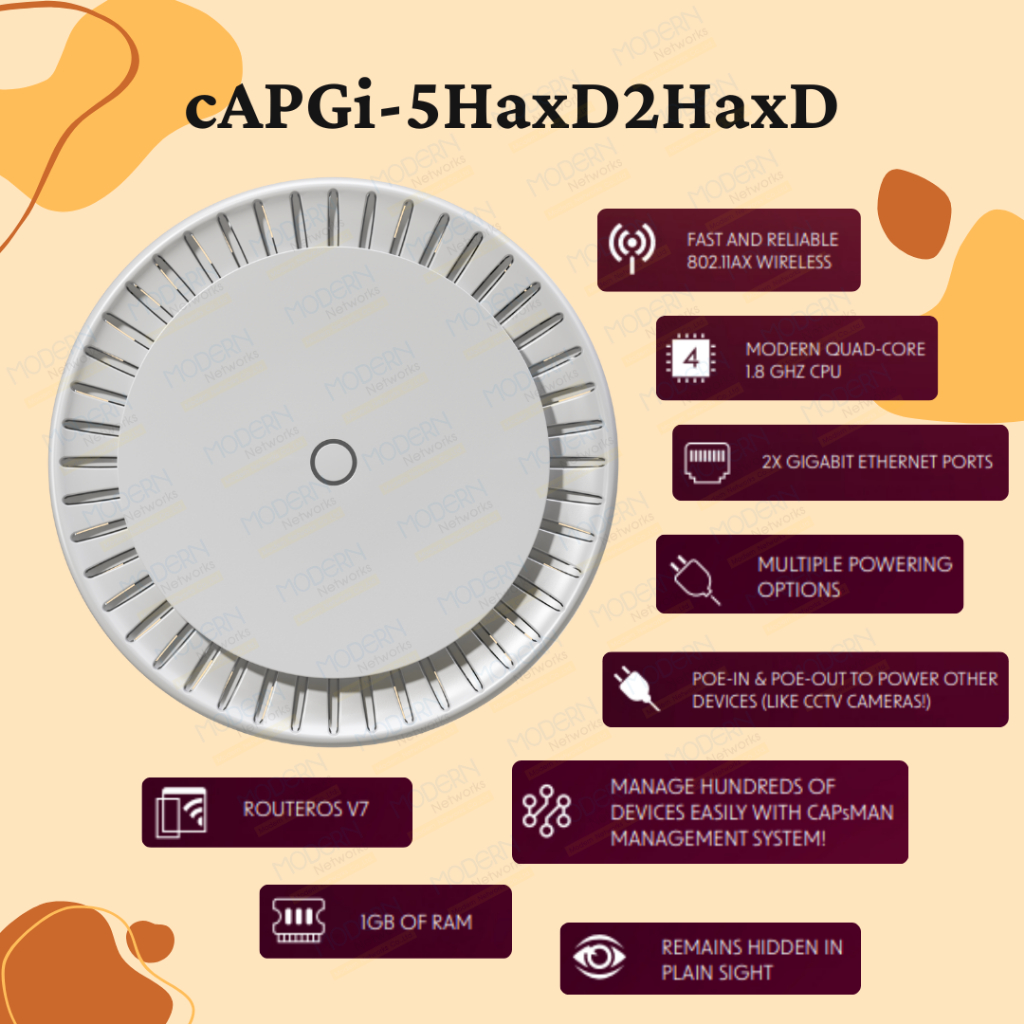 cAPGi-5HaxD2HaxD (cAP ax) Mikrotik ส่งไวสินค้ารับประกันเงื่อนไขเป็นไปตามที่บริษัทกำหนด ออกใบกำกับภาษ