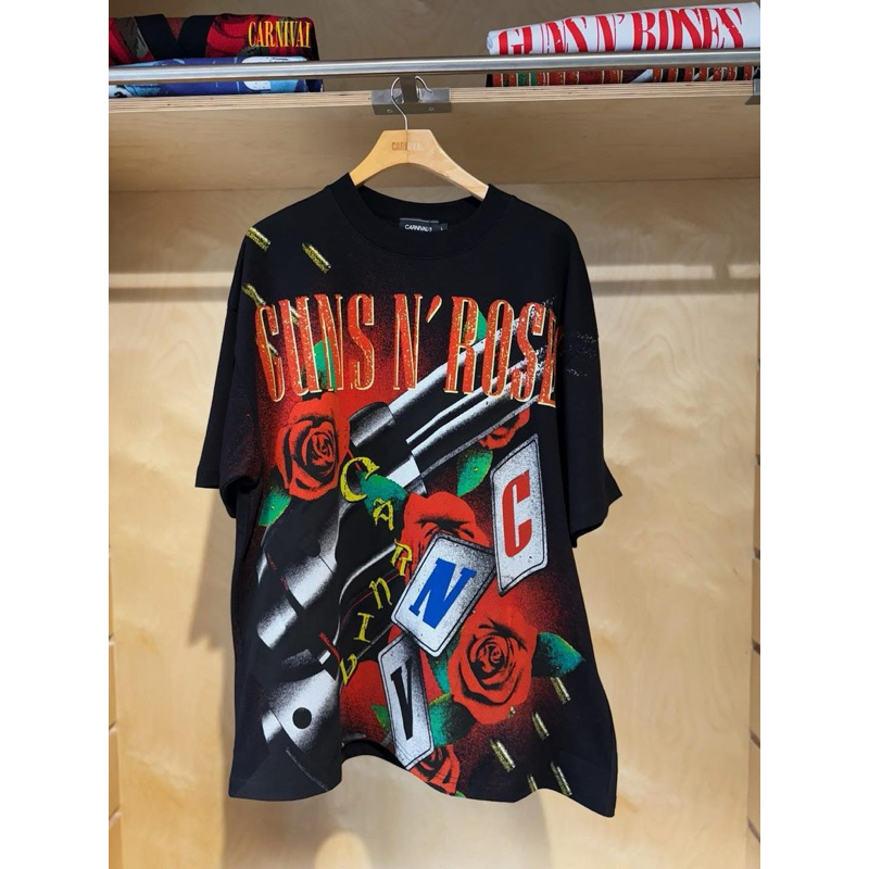 CARNIVAL X GUNS N ROSES PATIENCE OVS WASHED T-SHIRT พร้อมส่ง