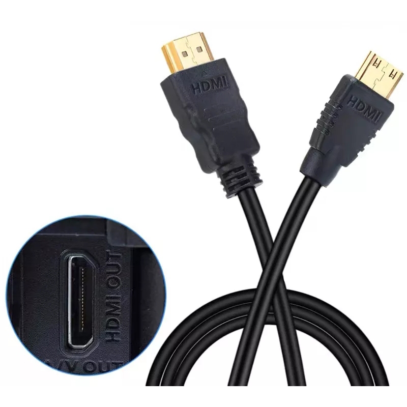 สายMini HDMI to HDMI Cableสนับสนุน 3D&4Kพร้อมเสียง ความยาว1.5เมตร ใช้ต่อสำหรับกกล้องวิดีโอเครื่องเล่นวีดีโอHDTV Notebook