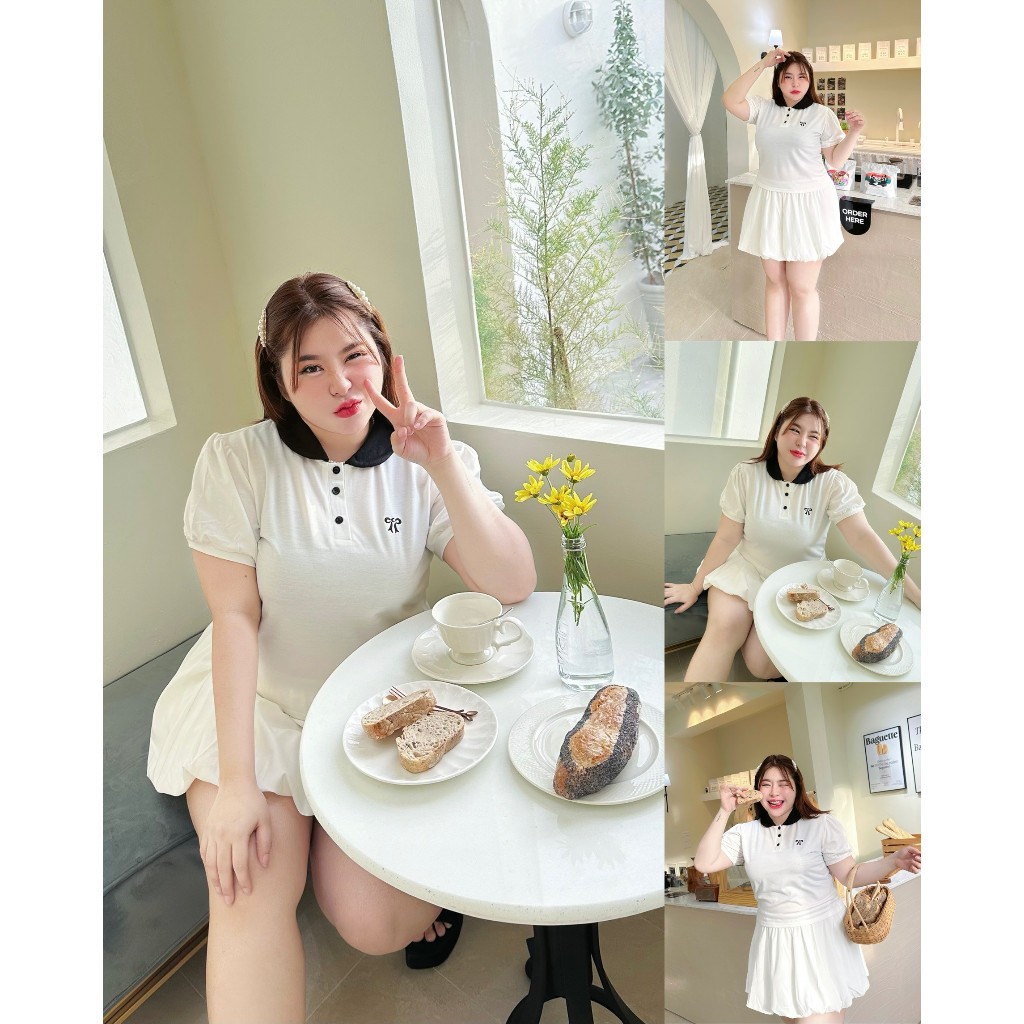ลด 30% สูงสุด 600 เก็บโค้ดที่หน้าร้าน | 𝐘𝐔𝐌𝐈 𝐏𝐎𝐋𝐎 𝐓𝐎𝐏 เสื้อยืดโปโลคอบัว