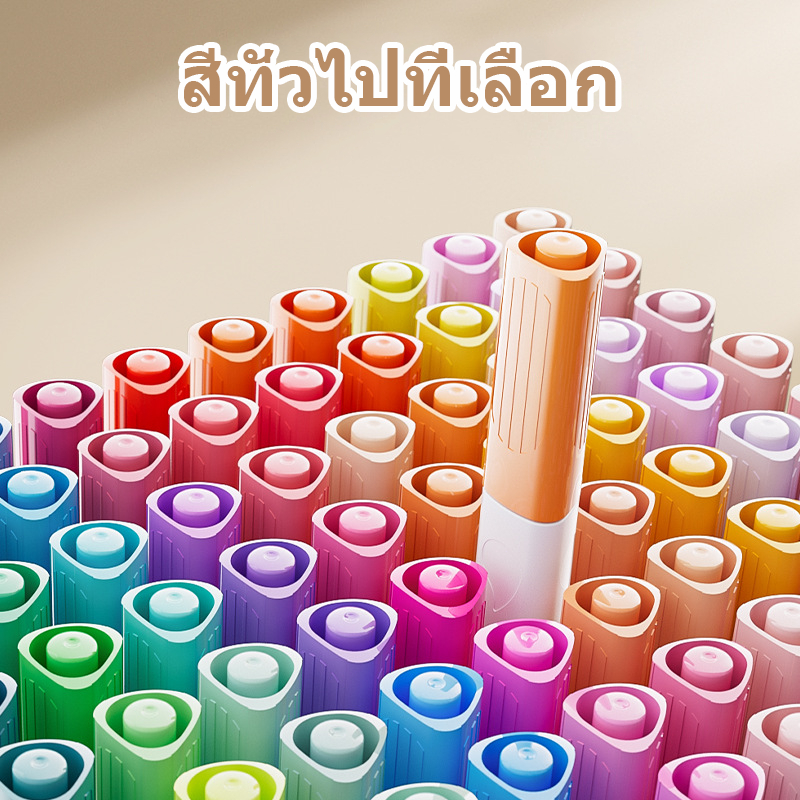 Enmy ปากกาอะคริลิค เพิ่มหมึก2เท่า เขียนได้ทุกพื้นผิว กันน้ำ ไม่ซึม เขียนทับกันได้ สีไม่เลอะเปื้อนมือ - รูปที่ 2