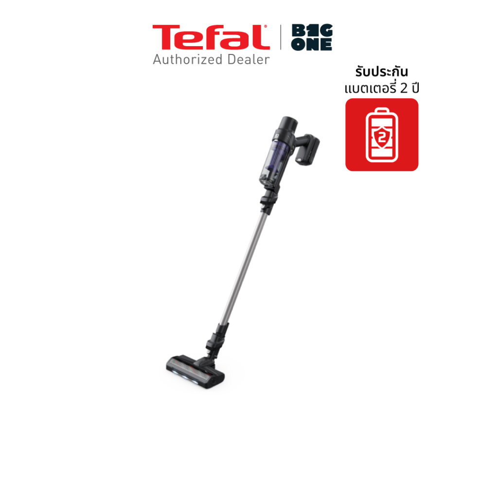 Tefal  X-PERT 7.60 เครื่องดูดฝุ่นไร้สาย รุ่น TY6A35WO พลังดูด 140W รับประกัน 2 ปี
