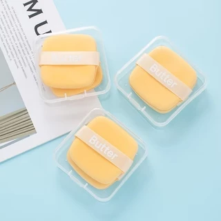 Butter Biscuit Air Cushion Powder Puff พัฟแต่งหน้า พัฟแป้งฝุ่น พัฟคุชชั่น ทรงสี่เหลี่ยม หนานุ่มไม่ระคายผิว
