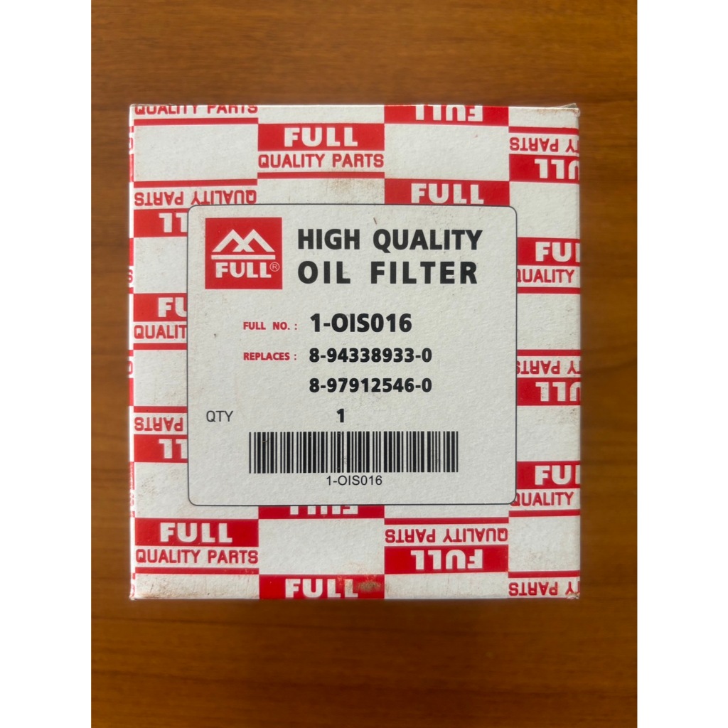 กรองน้ำมันเครื่อง ยี่ห้อ FULL 1-OIS016 สำหรับ  ISUZU TFR/ มังกรทอง/ ดราก้อนอายส์