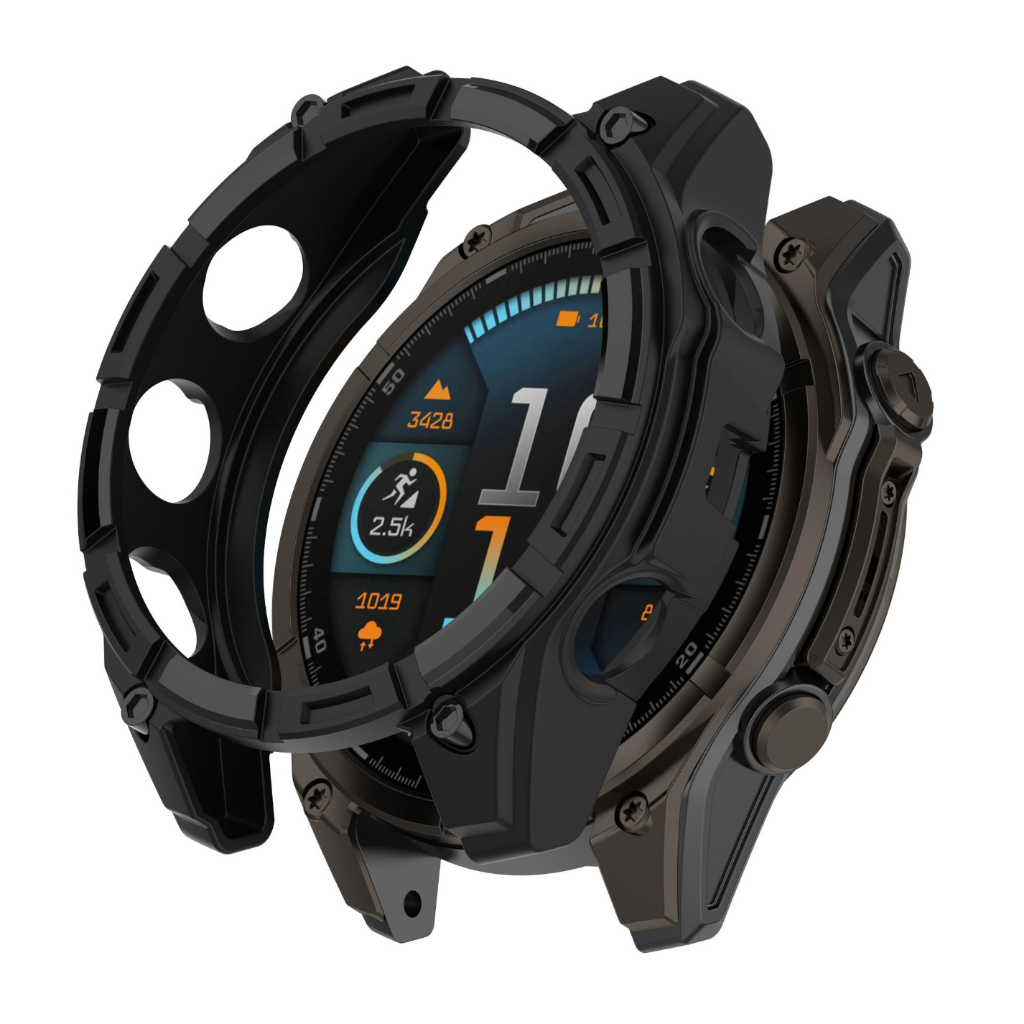 (พร้อมส่ง)เคสกันรอยนาฬิกา Garmin Fenix 8 ขนาด 43mm 47mm และ 51mm สีดำทึบ TPU เท่ๆ