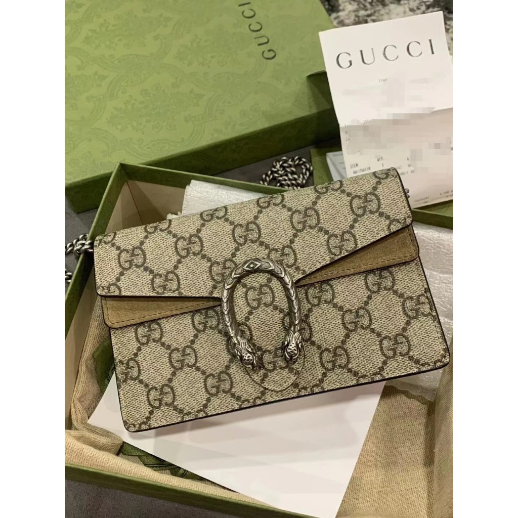Gucci/Dionysus/Chain/Bacchus Bag/Crossbody Bag/แท้ 100% 476432-K9GSN-4075
