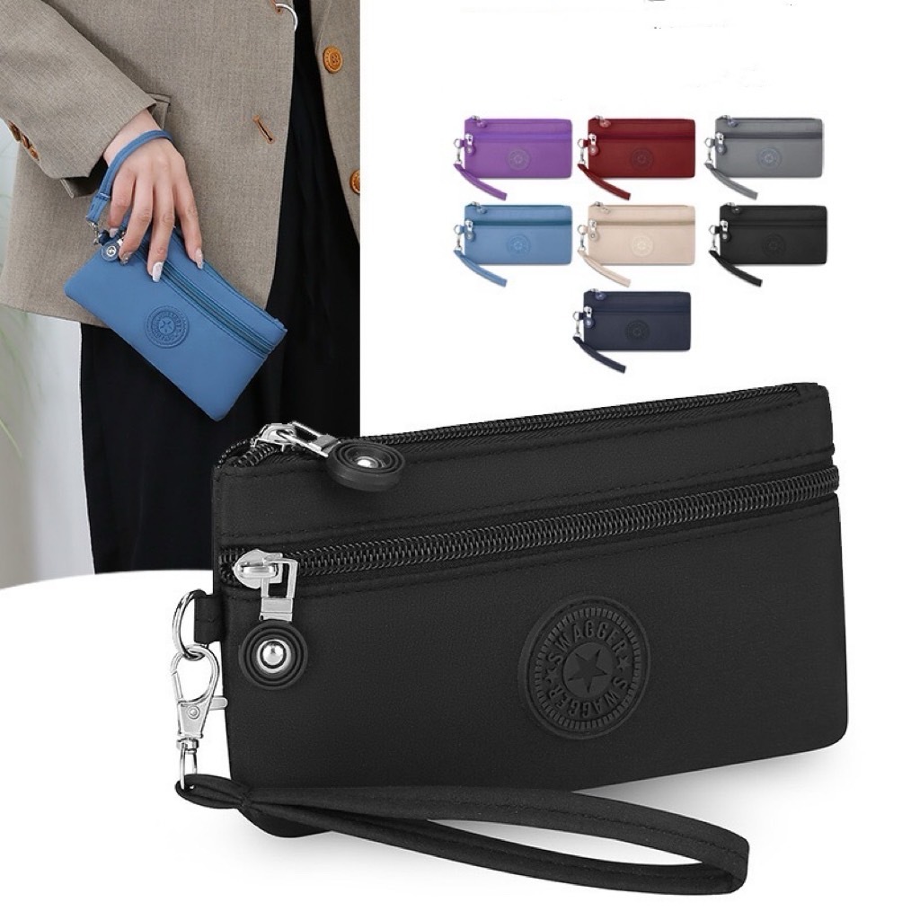 (GC-007) กระเป๋าสตางค์ กระเป๋าสตางค์ใบยาว กระเป๋าใส่เหรียญ กระเป๋าคล้องมือ น้ำหนักเบา พกพาสะดวก มินิ สำหรับสตรีฮิต