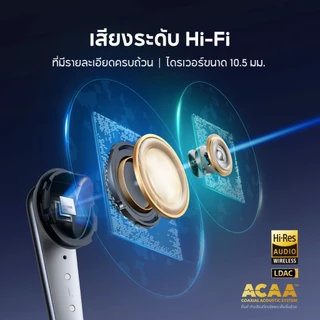 ANKER Soundcore Liberty 4 Pro หูฟังบลูทูธ Earbuds 6 Mics หูฟังแปลภาษา บลูทูธ 5.3 ระดับเสียง HI-FI Adaptive ANC 3.0 A3954