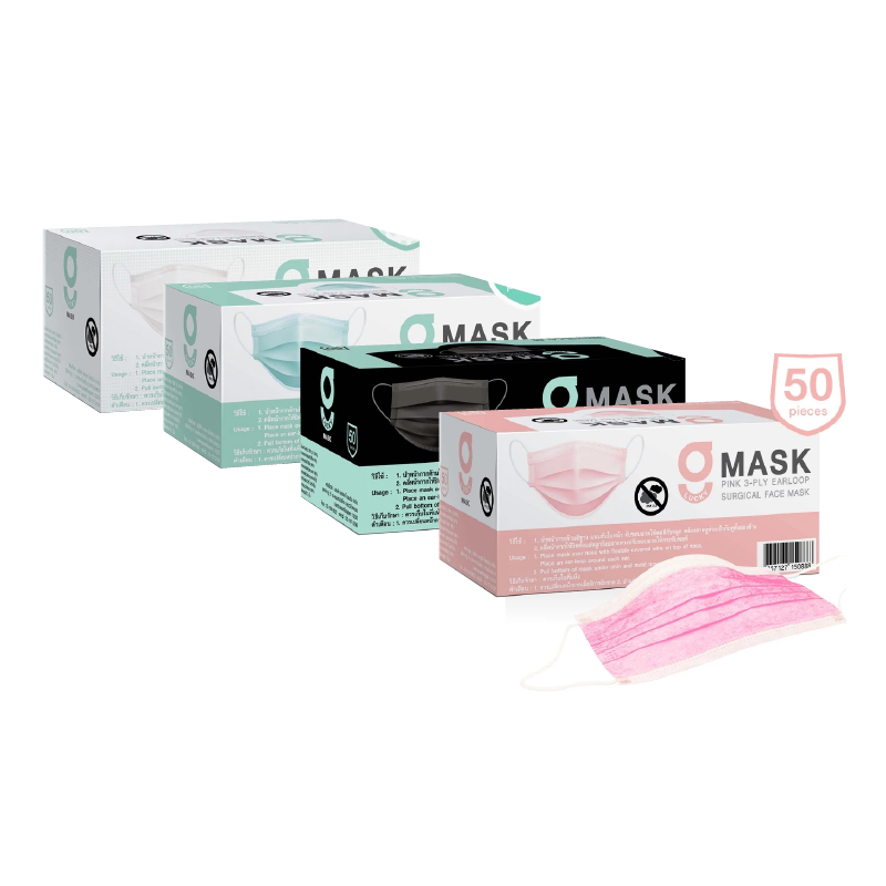 G LUCKY KIDS MASK Sugical Level 2 Face Mask 3-Layer หน้ากากอนามัยสำหรับเด็ก (กล่อง บรรจุ 50 ชิ้น)