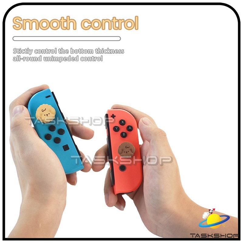 (1 ชิ้น)💥ใหม่ล่าสุด🔥🎮ปุ่มยาง / จุกยาง / ซิลิโคน ลาย Cartoon สุด Cute✨ สำหรับ Joy Con Nintendo Switch / OLED / Lite