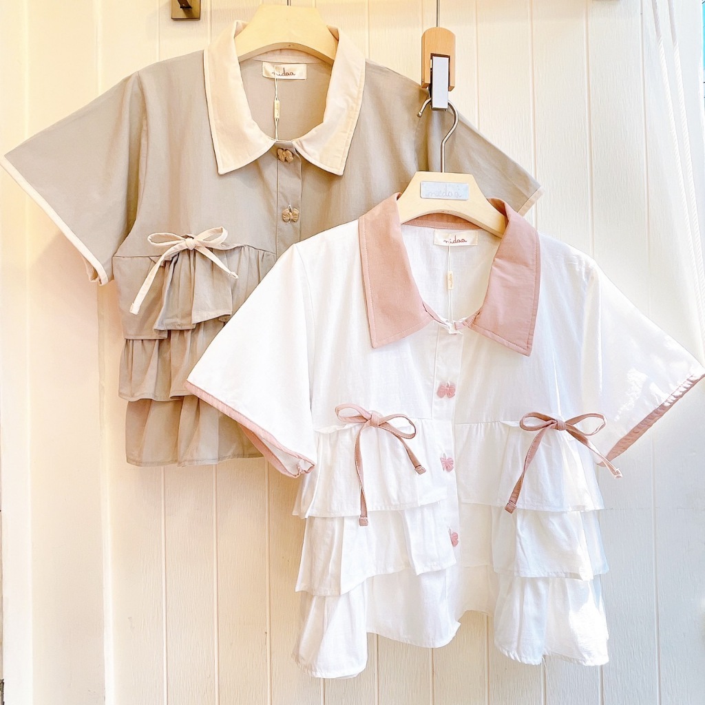 พร้อมส่งงง ป้าย NIDAA เสื้อแต่งระบายชั้น รหัสสินค้า :: N0004