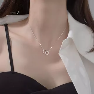 GLAMOR✨สร้อยคอเงินแท้ Accompany จี้สร้อยคอ จี้เงิน รักกัน สร้อยเงิน หรูหราระดับกลาง มีระดับ