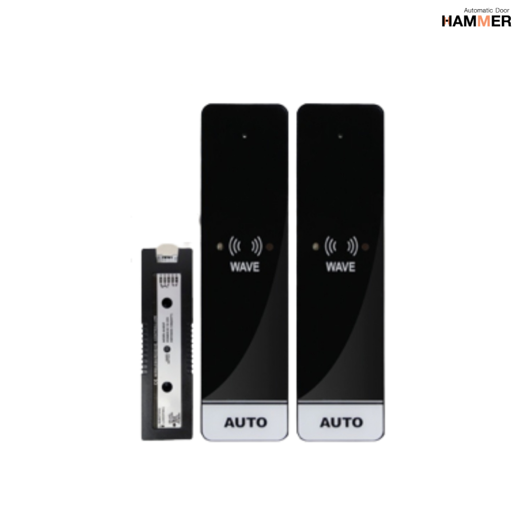 No Touch Switch  สวิตช์ไร้สัมผัส Auto Door แบบมือโบก คลื่นไมโครเวฟอินฟราเรด Switch Touchless รุ่น M602H สีดำ