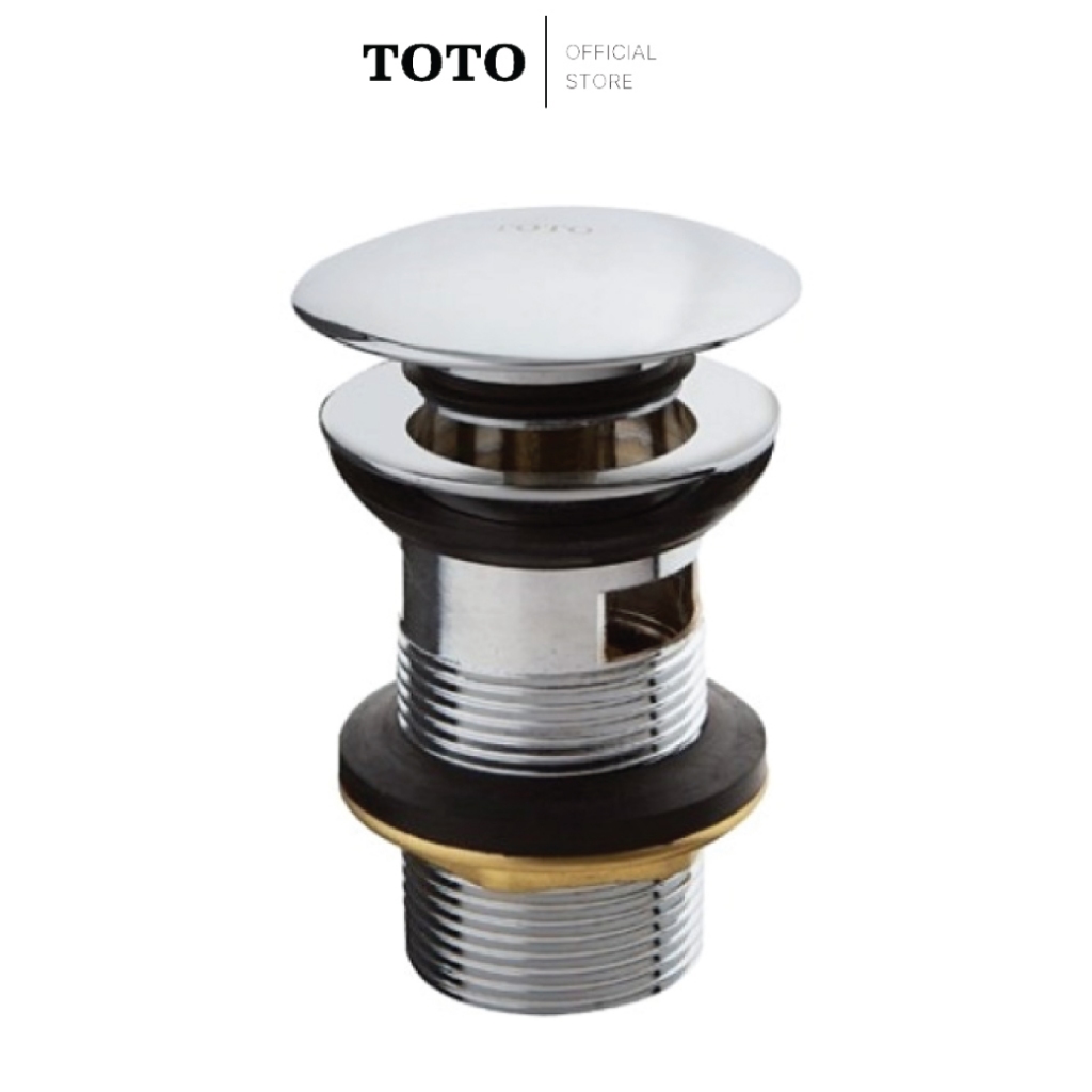 TOTO T6JV6 สะดืออ่างล้างหน้าชนิดป๊อปอัพ (มีรูน้ำล้น)