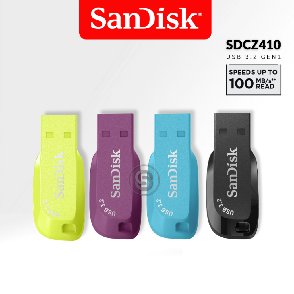 SanDisk Ultra Shift  USB 3.2 Gen 1 Flash Drive (SDCZ410 EP BB CO) 32GB 64GB ประกัน Synnex 5 ปี
