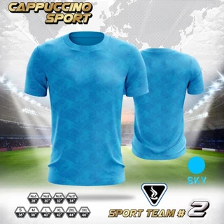 เสื้อกีฬา cappuccino Sport team #2 - Sport team #3 เสื้อกีฬา ผ้าโพลีเอสเตอร์ น้ำหนักเบา สวมใส่สบาย ระบายอากาศได้ดี