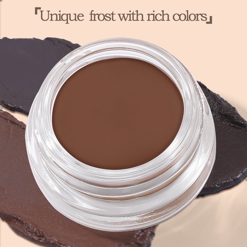 【มาพร้อมกับแปรงอายไลเนอร์】SVMY เจลเขียนคิ้วตลับ พร้อมแปรง เนื้อครีม เกลี่ยง่าย กันน้ำ ติดทน ขนาด 6 กรัม 3 สี - รูปที่ 4