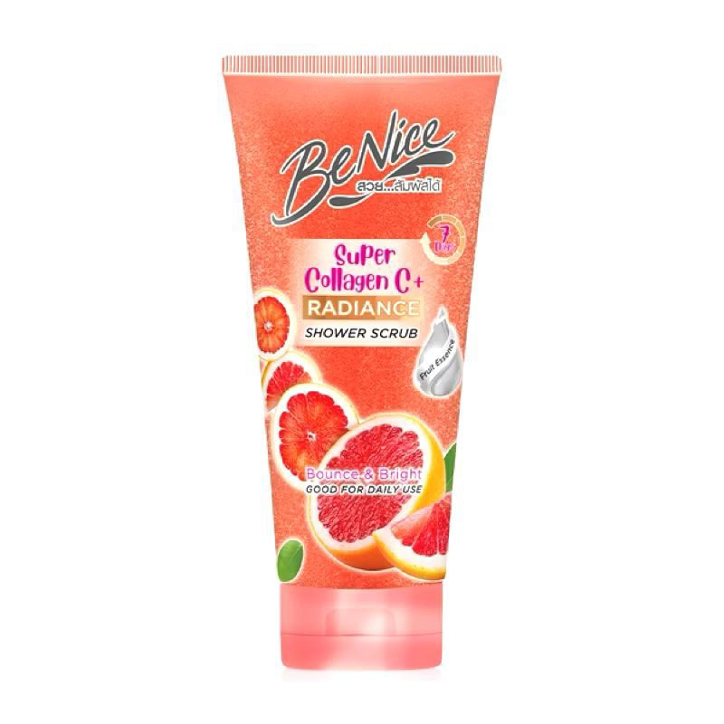 Benice สครับอาบน้ำบีไนซ์ ซูเปอร์คอลลาเจนซีพลัส 180มล.