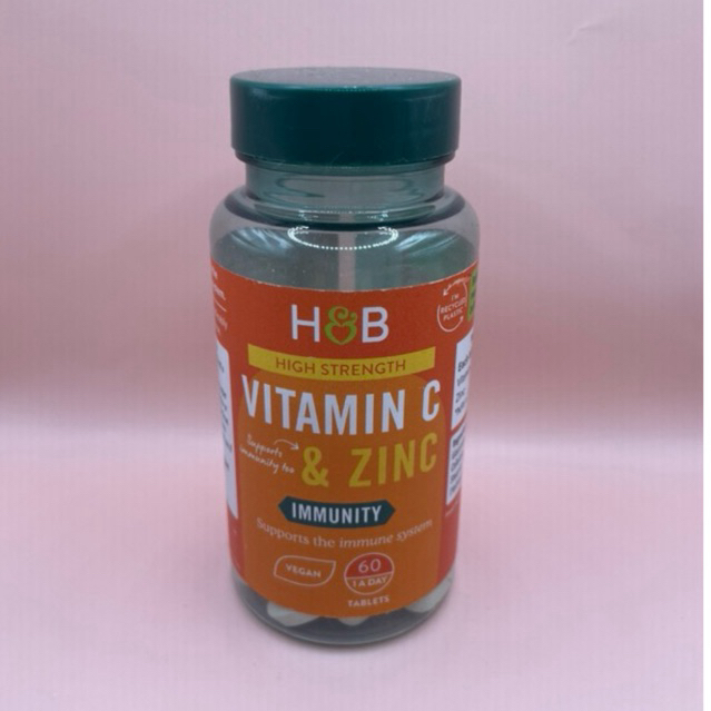 💙แท้💯%จากอังกฤษ🇬🇧Holland& Barrett#Vitamin C & Zinc ⭐️ 60 tablets