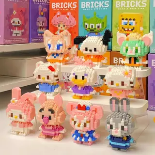 BRICKS ของเล่นบล็อคตัวต่อ ตัวต่อ รูปสัตว์การ์ตูน 3D น่ารัก ของเล่นเด็ก ของขวัญสำหรับเด็ก