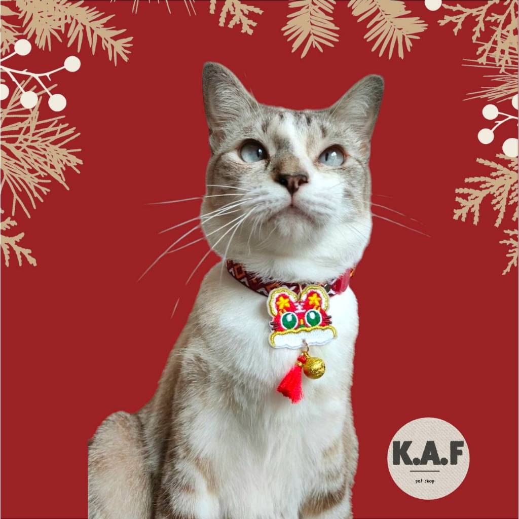 (A04)(พร้อมส่งจากไทย!) ปลอกคอนิรภัย ธีมตรุษจีน สำหรับสัตว์เลี้ยง - รูปที่ 5