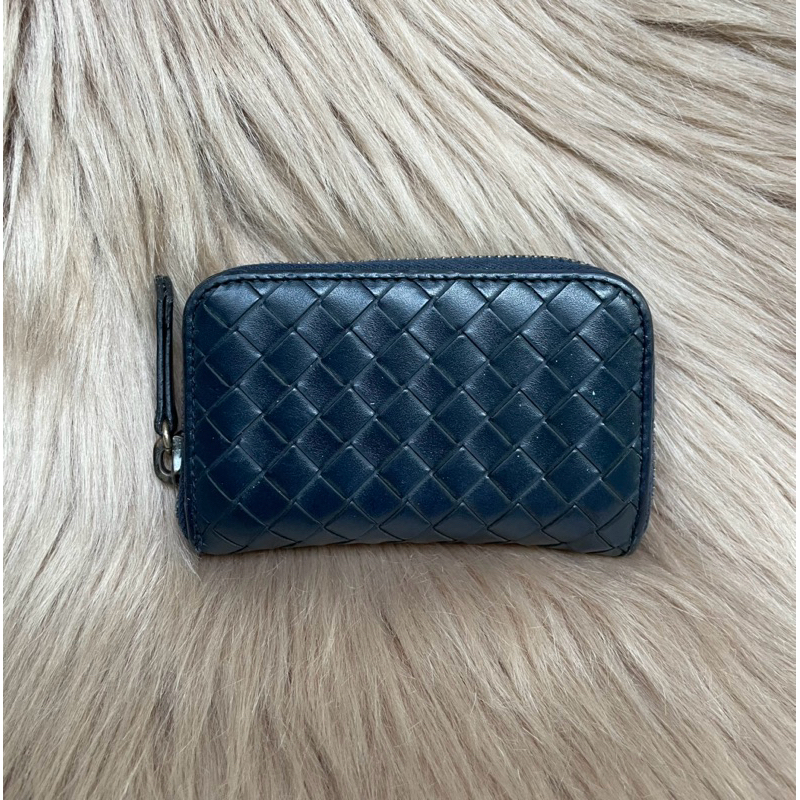 BOTTEGA VENETA Coin Case Card สี midnight มือสอง ของแท้