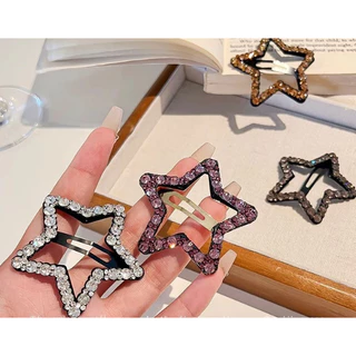 💕 💕 💕🌟🌟พร้อมส่ง !!!🌟🌟 เซตกิ๊บติดผมรูปดาวห้าแฉกประดับเพชรหรูหราเกาหลี 💕 💕 💕