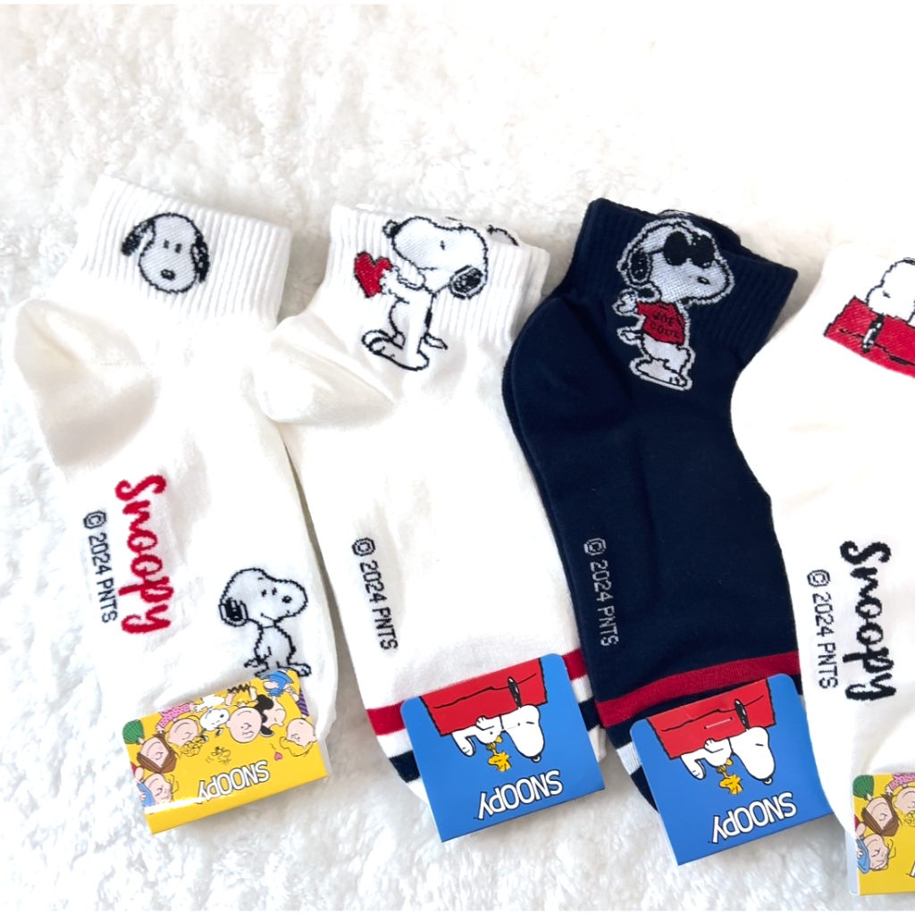 [ Code : PROU10PER ลด 10% ] Snoopy ถุงเท้าเกาหลี ถุงเท้าแฟชั่นนำเข้าจากเกาหลี 100% KIKIYA SOCKS