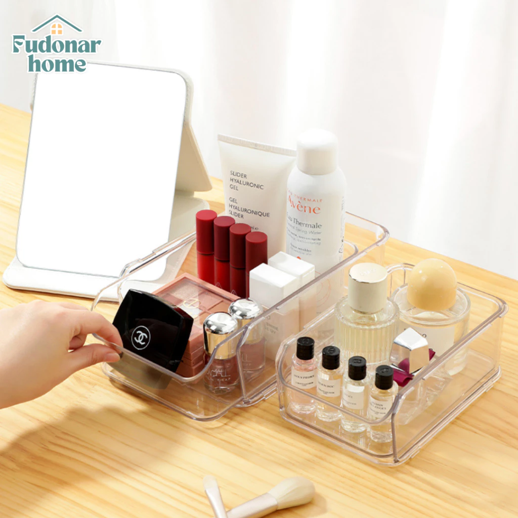 Fudonar กล่องลิ้นชักแบบใส วางซ้อนได้ กี่ชั้นก็ได้ วางใต้ชั้นวางอีกที เป็นลิ้นชักใส่ของ thumbnail 7
