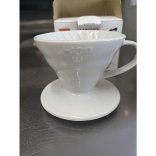 Hario ดริปเปอร์ V60 Coffee Dripper Ceramic / White (334 /VDCR-01-W) (336 /VDCR-02-W)