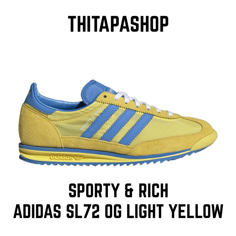 SPORTY & RICH X ADIDAS SL72 OG LIGHT YELLOW