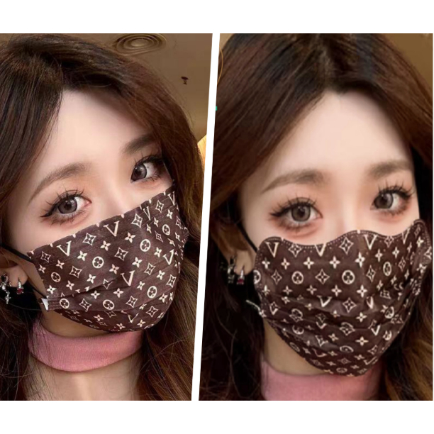 M7พร้อมส่ง หน้ากากแฟชั่น แมสผู้หญิงสาว แฟชั่นนิสต้า ราคาต่อ1ชิ้น หนา3ชั้นกันฝุ่น ทันสมัยดูแพง แมสแฟชั่นซองซีลแยกสะอาด