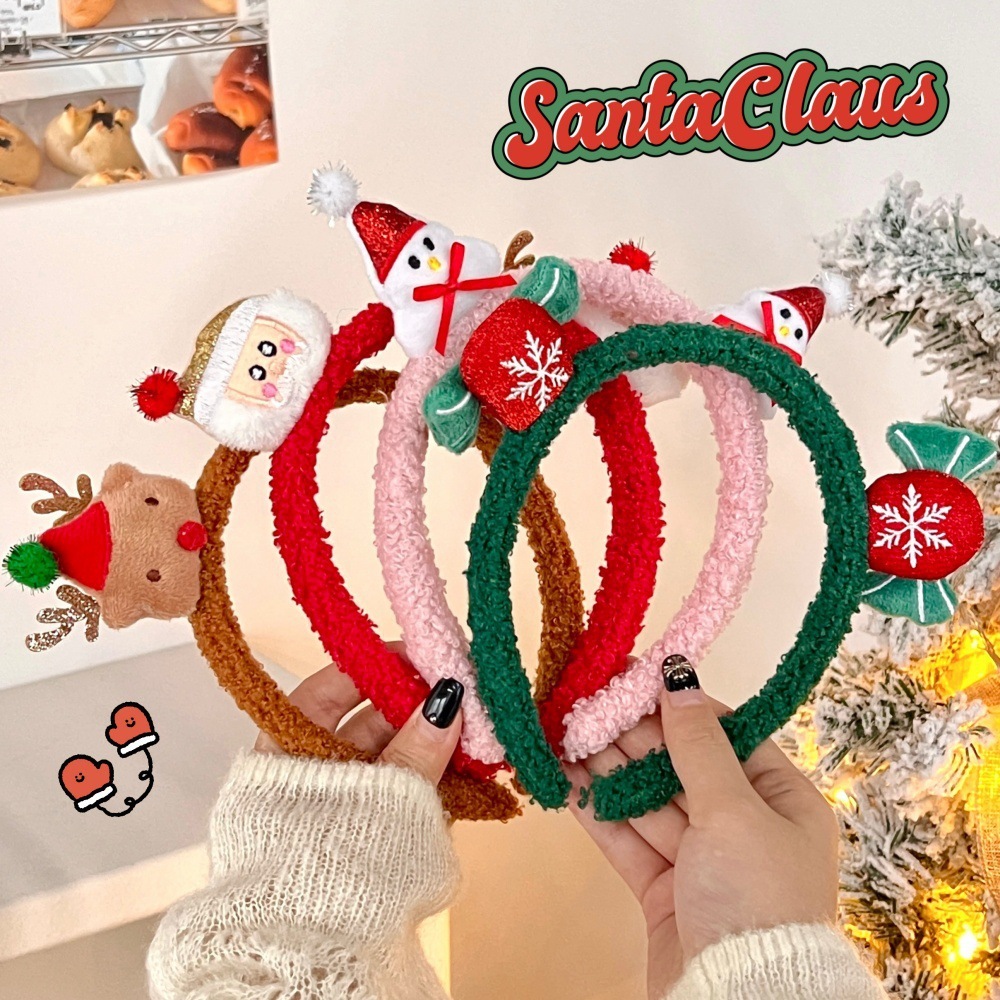 พร้อมส่งในไทย ที่คาดผม คริสมาสต์ ซานต้า Christmas มี6แบบ ที่คาดผมการ์ตูน คาดผม ที่คาดผมน่ารัก สไตล์เกาหลี