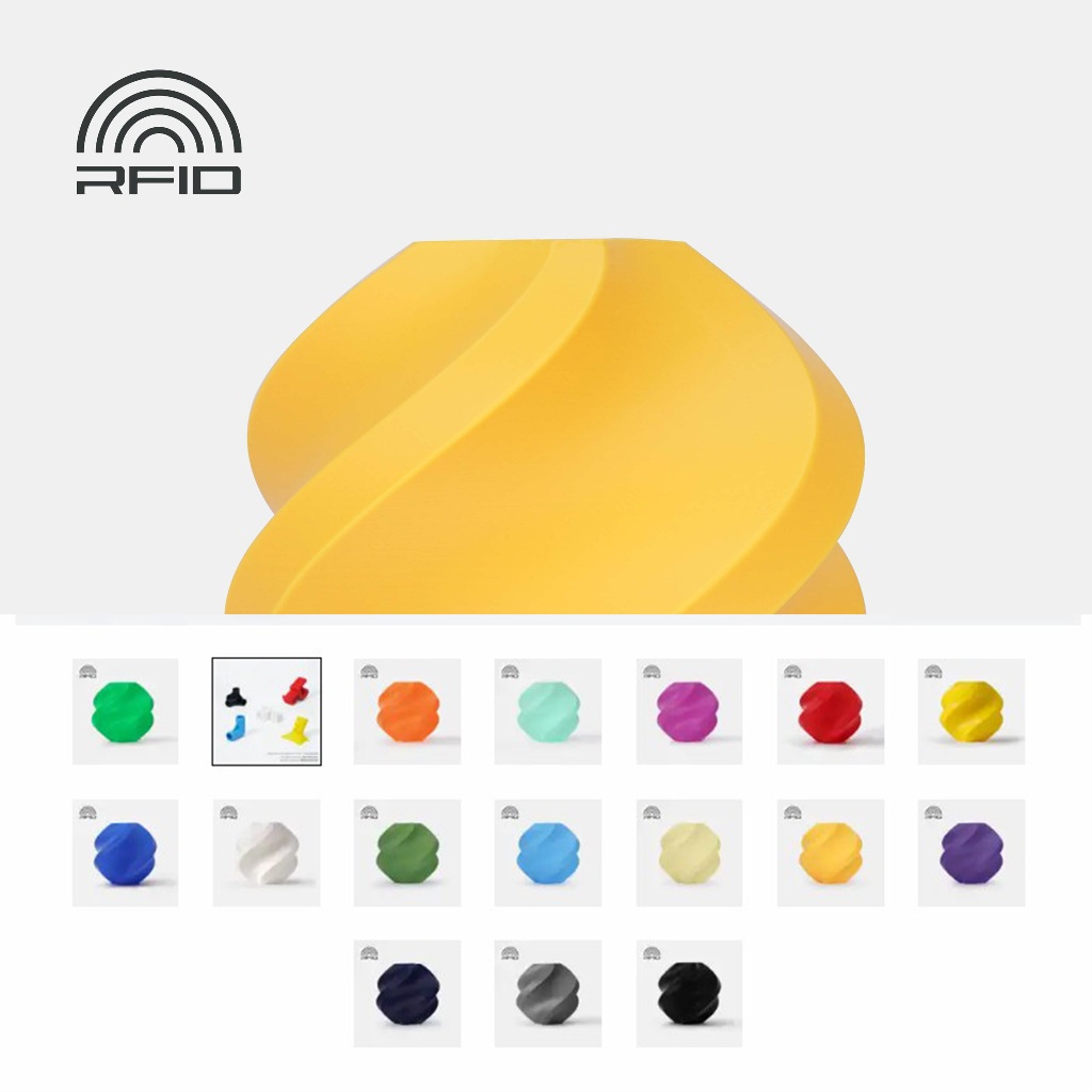 Bambu Lab ABS REFILL Filament วัสดุการพิมพ์ 3 มิติ กลิ่นต่ำพิเศษ ความเหนียวสูง ทนความร้อน RFID