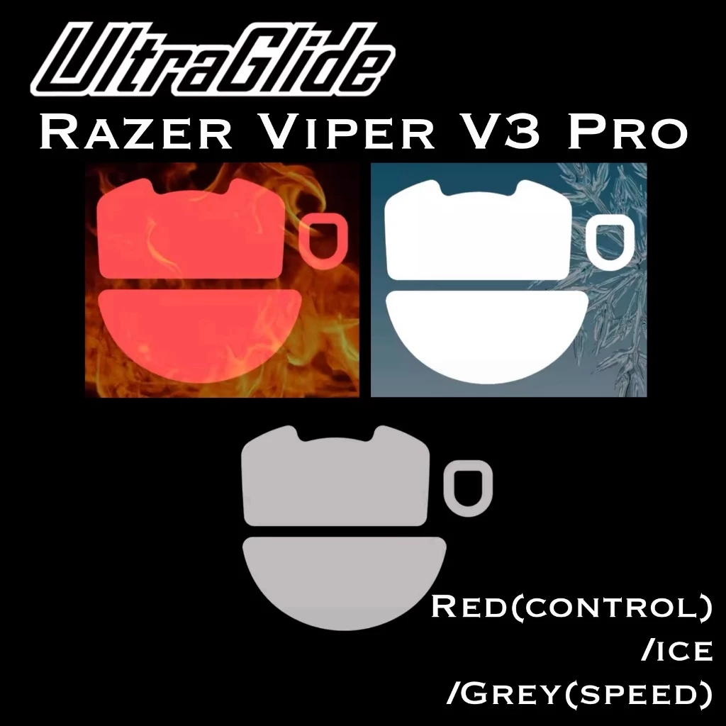 ฟีทเมาส์ Ultraglide สำหรับ Razer Viper V3 Pro - Red/Gray(RS2)/ICE