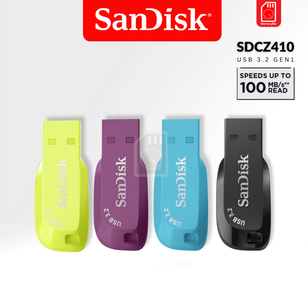 SanDisk Ultra Shift USB 3.2 Gen1 (SDCZ410) 32GB 64GB 128GB 256GB FlashDrive แฟลซไดรฟ์ MemoryBiz