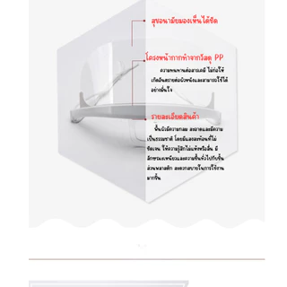 ส่งด่วน หน้ากากกันนํ้าลาย 1 ชิ้น หน้ากากพลาสติก สำหรับทำอาหาร