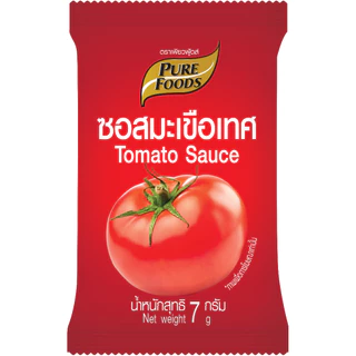 ซอสมะเขือเทศ และ ซอสพริก รสเข้มข้น แบบซอง 7 กรัม x 100 ซอง มะเขือเทศ