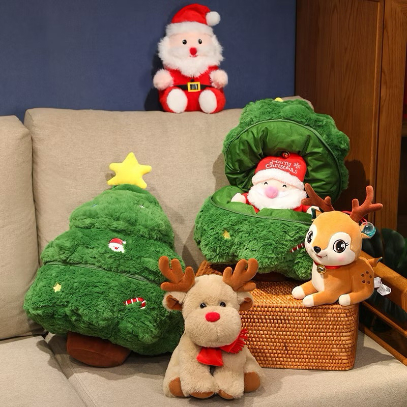 พร้อมส่ง Christmas Tree Doll พวงกุญแจ Santa Elk ตุ๊กตาต้นคริสต์มาส