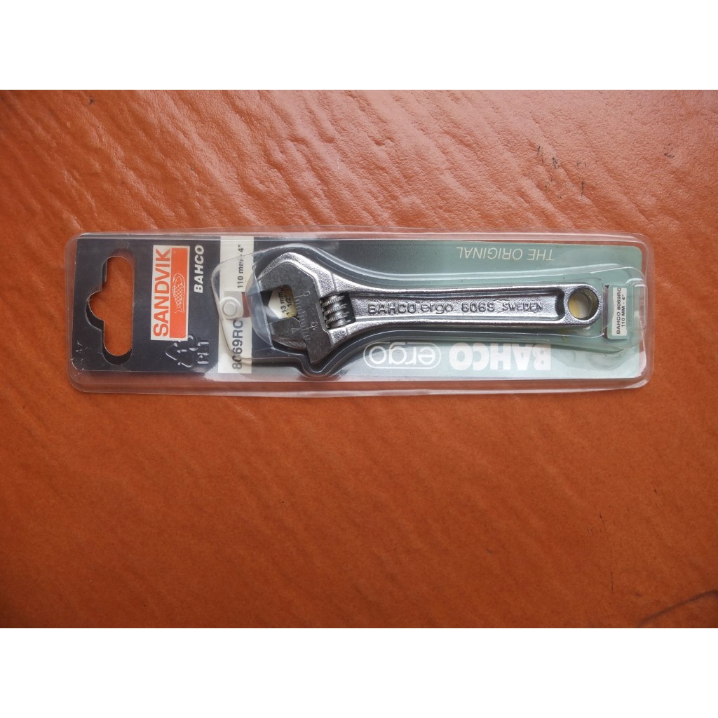 กุญแจเลื่อน ประแจเลื่อน ขนาด4นิ้วชุ Bahco 8069c made in Sweden