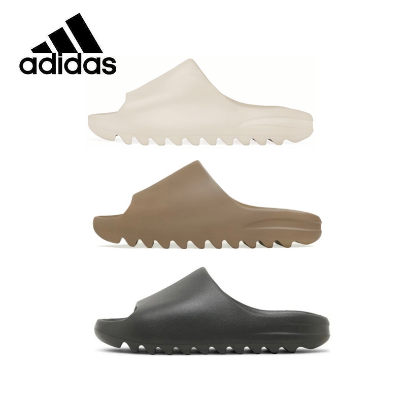 Adidas Originals Yeezy Slides รองเท้าแตะชายหาดอเนกประสงค์สำหรับผู้ชายและผู้หญิง