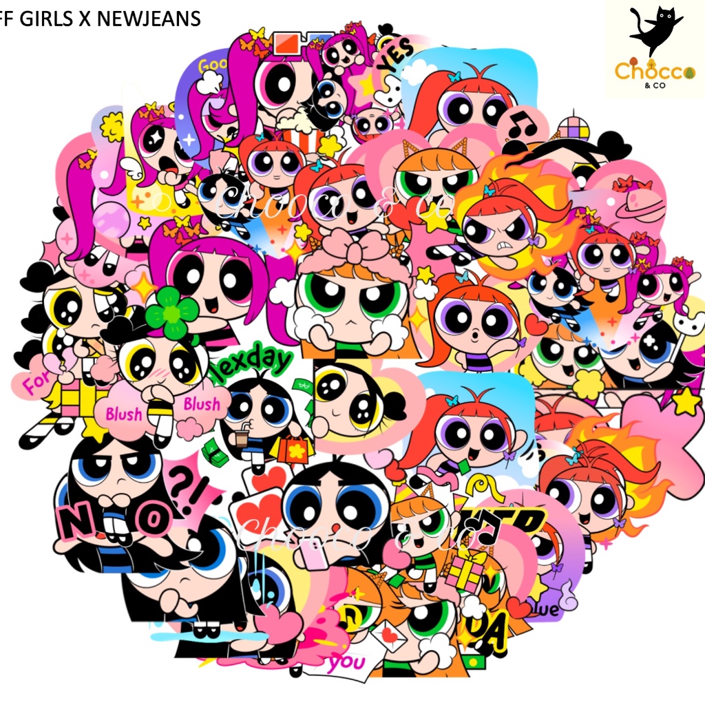 พร้อมส่งจากไทย!!!! สติกเกอร์ Powerpuff Girls การ์ตูนฮีโร่สุดน่ารัก สำหรับติดรถยนต์/สเก็ตบอร์ด/โทรศัพท์/แล็ปท็อป