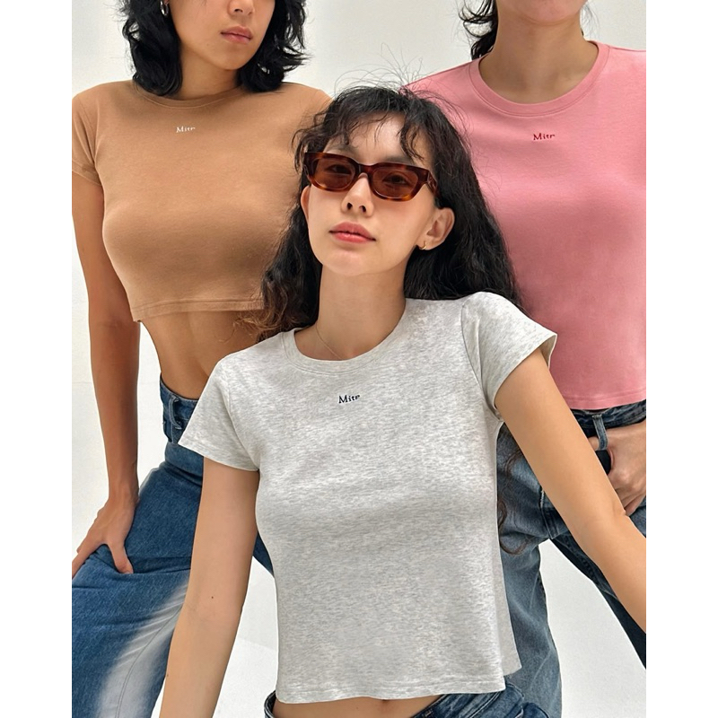 [NEW,USED]พร้อมส่ง - Mitr Crop T-SHIRT